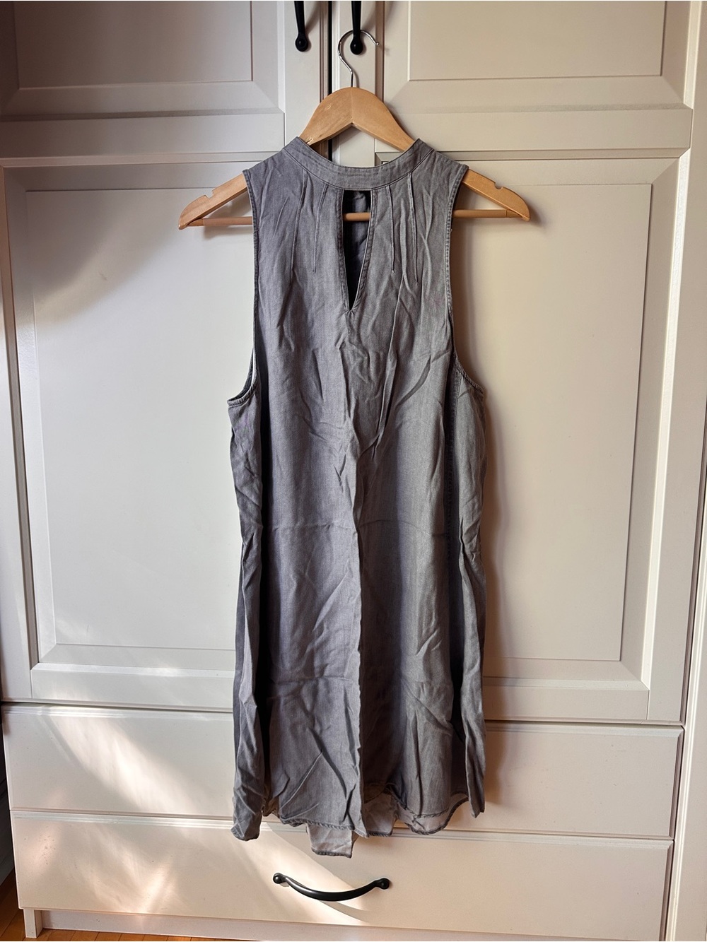 Gentle Fawn Gray Sleeveless Mini Dress